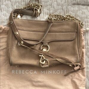 Rebecca Minkoff Beige Leather Crossbody Bag